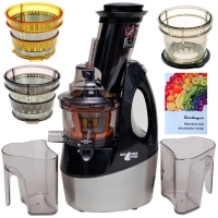 Wyciskarka wolnoobrotowa Berlinger 800W – 3 sita, duży otwór, maksymalna moc