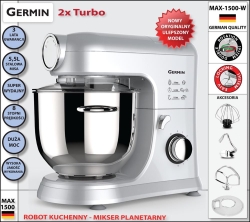 Mikser planetarny robot kuchenny max 1500 W  duża moc 4 mieszadła niemiecka jakość  firmy Germin Berlinger kerch
