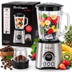 Blender Kielichowy 1,5L 1200 Do Koktajli Smoothie Mikser Lód Młynek do kawy