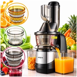 Wyciskarka Grass 2G – do Warzyw, Owoców, Deserów i Smoothie 2w1 3 sita